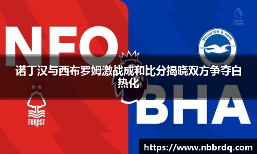 诺丁汉与西布罗姆激战成和比分揭晓双方争夺白热化